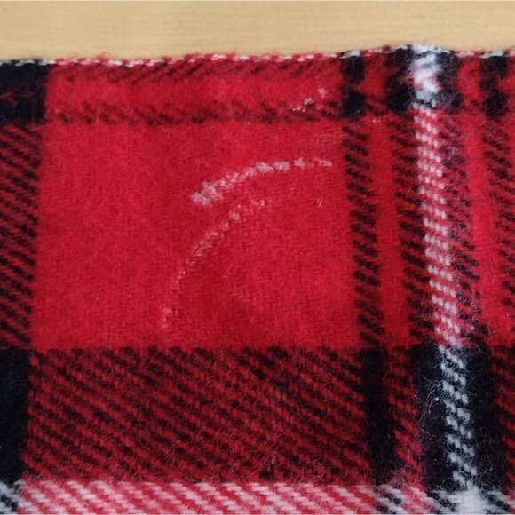 Vtg Faribo Woolen Mills Throw Blanket 100% Acrylic Red Tartan Plaid 46 X 54 - Picture 10 of 10